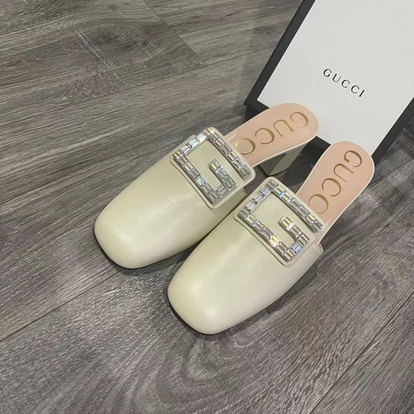 GUCCI Madelyn Crystal Mules NWT - Picture 2 of 8